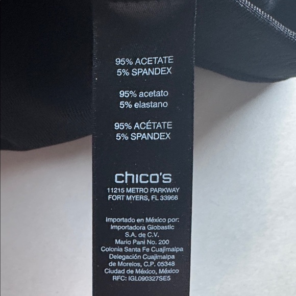 CHICO'S TRAVELER'S Slinky Black Midi skirt Business Casual Travel Work Pull on - Picture 3 of 5